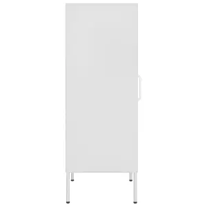 Berkfield Storage Cabinet White 42.5x35x101.5 cm Steel