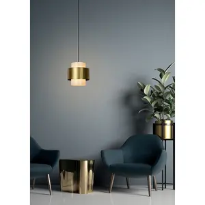 Lucide Firmin Classic Pendant Light 30cm - 1xE27 - Matt Gold, Brass