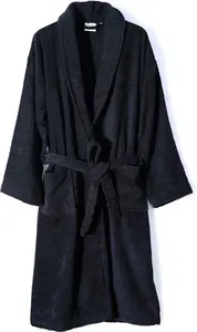 100% Egyptian Cotton Towelling Bath Robe Unisex Dressing Gown Terry Towel Dressing Gowns Bathrobes- Terry Towel Shawl Collar (UK, Alpha, One Size,