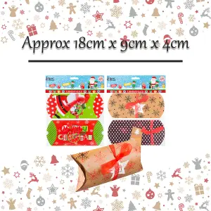 Christmas Gift Boxes 2 Xmas Themed Designs X 1 18x9x4cm Christmas Themed