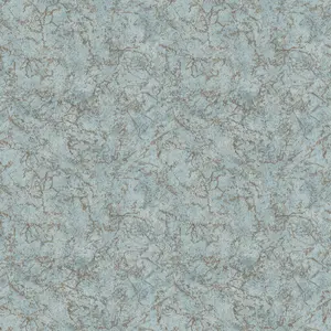 Hotel Luxe Textured Marble Soft Blue / Gold Wallpaper