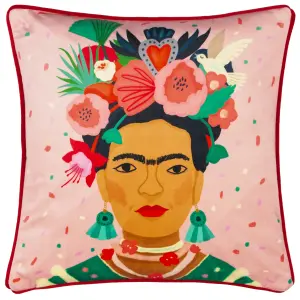 Kate Merritt Frida Piped Feather Rich Cushion