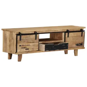 Berkfield TV Cabinet 120x30x40 cm Solid Mango Wood