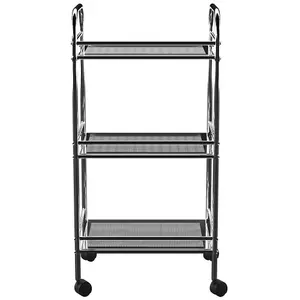 LUCY 3 TIER BATHROOM/KITCHEN/BEAUTY SALON STORAGE TROLLEY