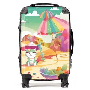 Kitten On A Beach Holiday Suitcase - Cabin