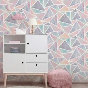 Arthouse Pastel Geo Multi Wallpaper