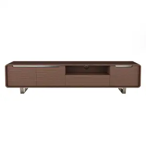 AVF Marquis 2m TV Stand, for TVs up to 95" - Walnut