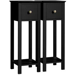  Side Table Set (Set of 2) Black