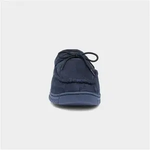 The Slipper Company Oscar Mens Navy Moccasin - Size 9 - Mens Slippers Moccasin