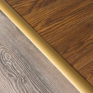 Self-adhesive anodised aluminium door floor bar edge trim threshold  930mm x 40mm a13 gold