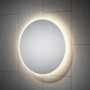 Sensio Mirror Round Wall-mounted Bathroom & WC Illuminated mirror (H)60cm (W)60cm