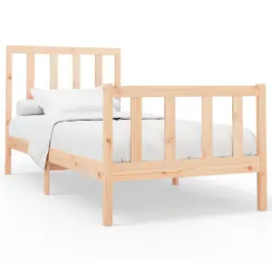 Berkfield Bed Frame Solid Wood Pine 100x200 cm