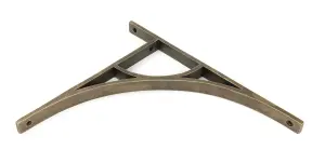 From The Anvil Burnished Brass Tyne Shelf Bracket (314mm x 250mm)