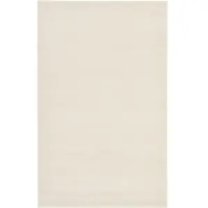 Maestro Collection Solid Design Rug in Ivory