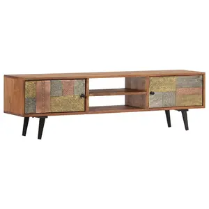 Berkfield TV Cabinet 140x30x40 cm Solid Acacia Wood