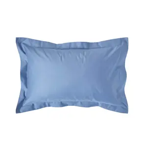 Homescapes Air Force Blue Egyptian Cotton Oxford Pillowcase 1000 TC, Standard