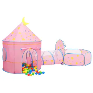 Berkfield Children Play Tent Pink 301x120x128 cm