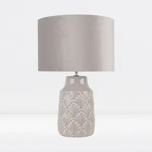 Bryne Ceramic Table Lamp (Set of 2) Grey