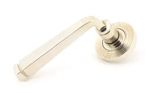 From The Anvil Polished Nickel Avon Round Lever on Rose Set (Beehive) - Unsprung