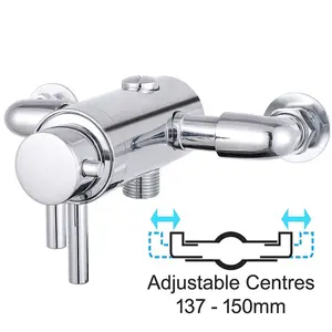 Dual Control Thermostatic Exposed Shower Mixer Valve Replace Mira Bristan Grohe