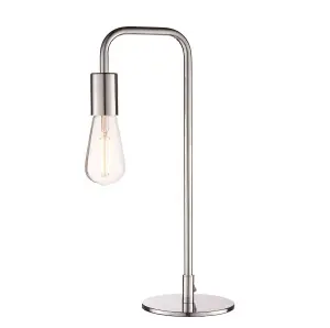 Luminosa Rubens 1 Light Table Lamp Chrome Plate, E27