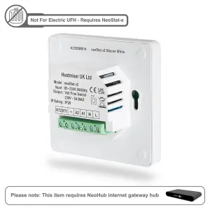 Heatmiser NeoStat V2 12V Programmable Thermostat V2 - Glacier White