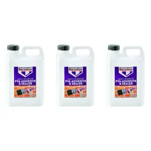 Bartoline Multi-Purpose PVA Adhesive & Sealer, 2.5L    58505200 (Pack of 3)