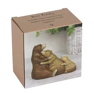 Bear Family Ornament With Mini Sentiment Card