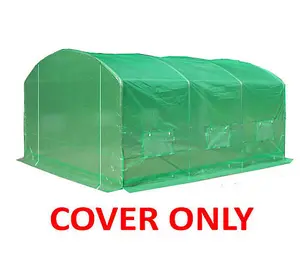 4m x 3.5m (13' x 11.5' approx) Pro Max Green Polytunnel Replacement Cover