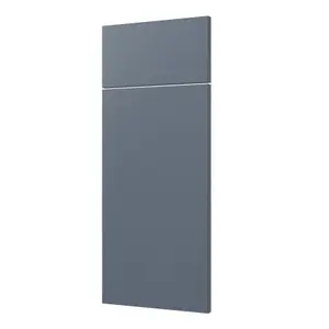 GoodHome Alisma Matt blue Slab Door & drawer 300mm