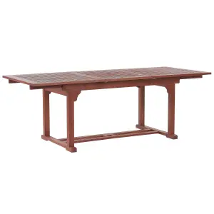 Garden Table Wood Dark Wood TOSCANA