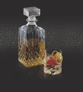 BarCraft Cut Glass Decanter Set