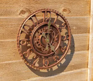 Outdoor Garden Bronze Effect Mechanical Clock