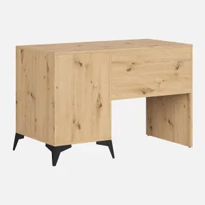 Lammy Desk with Storage 120cm - Artisan Oak