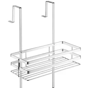 Shower Caddy - hanging with 3 shelves, 30 x 21 x 80 cm - silver