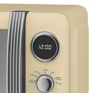 Swan 800W Retro Digital Microwave Cream