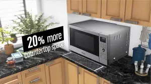 Panasonic 3-in-1 Slimline Combination Microwave Oven, Silver