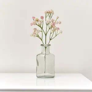 Melody Maison Clear Glass Bottle Vase - 12cm