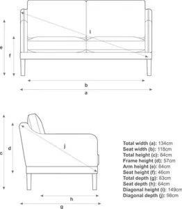 John Lewis ANYDAY Sweep Small 2 Seater Sofa, Light Leg