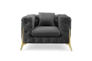 Jaguar Armchair Chesterfield Design Velvet