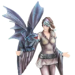 Anne Stokes Dragon Trainer Figurine Blue/Brown (One Size)