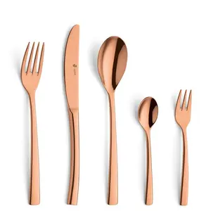 30-Piece 18/10 Stainless Steel Cutlery Set for 6 People Copper