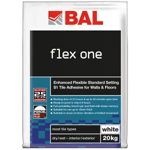 BAL Flex One Tile Adhesive, 20kg