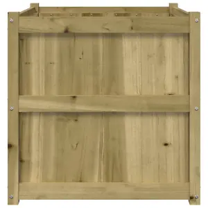 Berkfield Garden Planter 70x70x70 cm Impregnated Wood Pine