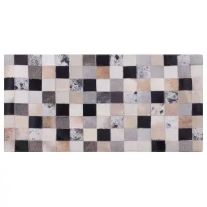 Cowhide Area Rug 80 x 150 cm Brown RIZE