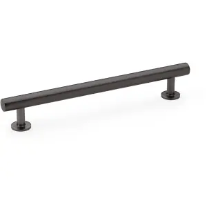 Round T Bar Pull Handle - Dark Bronze - 160mm Centres SOLID BRASS Drawer Door