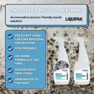 Liquipak Mould Remover & Preventer, Fast-Acting, Effective & Non-Toxic Mould Treatment 2x5L