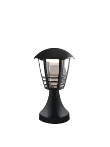 Luminosa CLOE Outdoor LED Pedestal Light Black, IP44 800lm 4000K 17x29.7cm