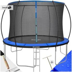 Trampoline Jumpy - tear resistant mat, safety net, padded edges, entry ladder - 366 cm