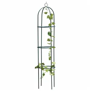 1.9m Outdoor Garden Metal Obelisk Trellis Climbing Plant Support Frame